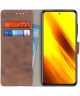 Xiaomi Poco X3 / X3 Pro Hoesje Portemonnee Book Case Kunstleer Bruin