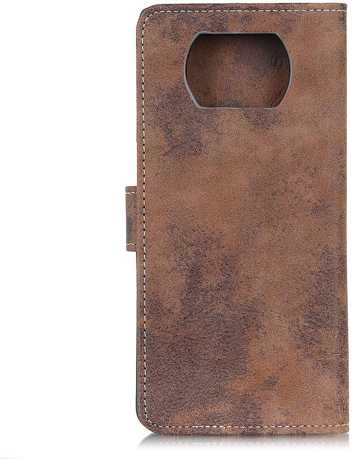 Xiaomi Poco X3 / X3 Pro Hoesje Portemonnee Book Case Kunstleer Bruin afbeelding 7