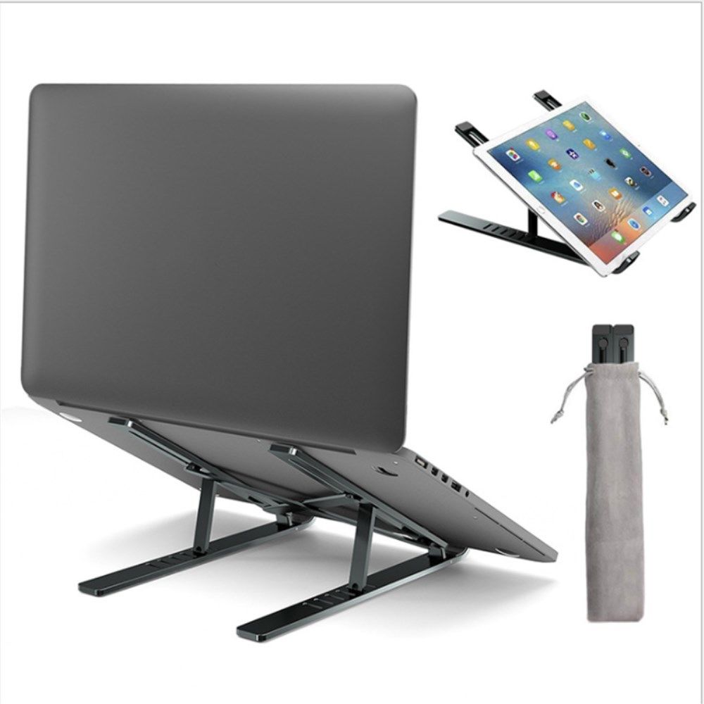 Universele Verstelbare Opvouwbare Stand Laptops tot 18 Inch Zwart afbeelding 2