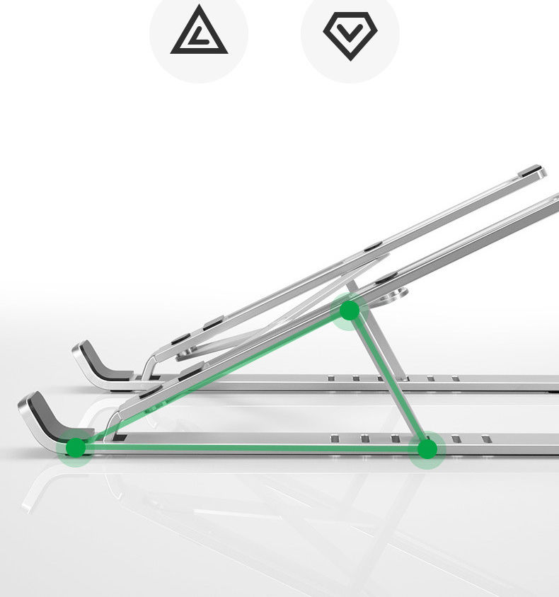 Universele Verstelbare Opvouwbare Stand Laptops tot 18 Inch Zwart afbeelding 6