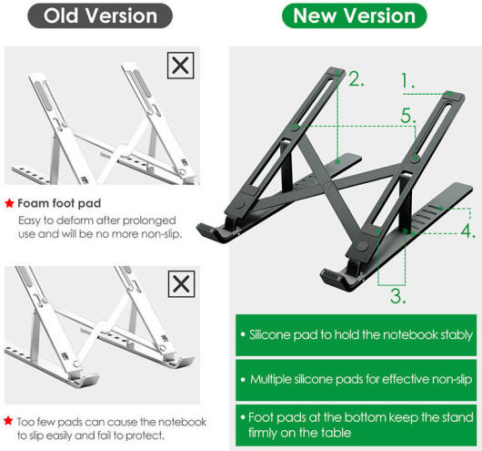 Universele Verstelbare Opvouwbare Stand Laptops tot 18 Inch Zwart afbeelding 12