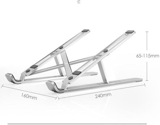 Universele Verstelbare Opvouwbare Stand Laptops tot 18 Inch Zwart afbeelding 8