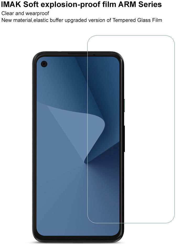 IMAK Google Pixel 4a Screenprotector Soft TPU Display Folie afbeelding 6