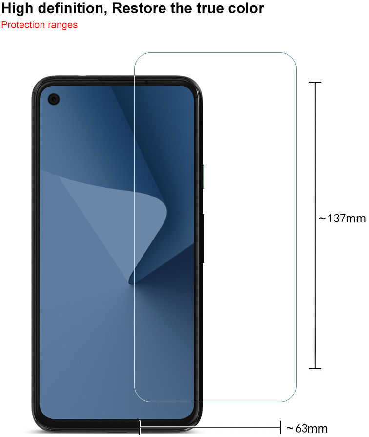IMAK Google Pixel 4a Screenprotector Soft TPU Display Folie afbeelding 9