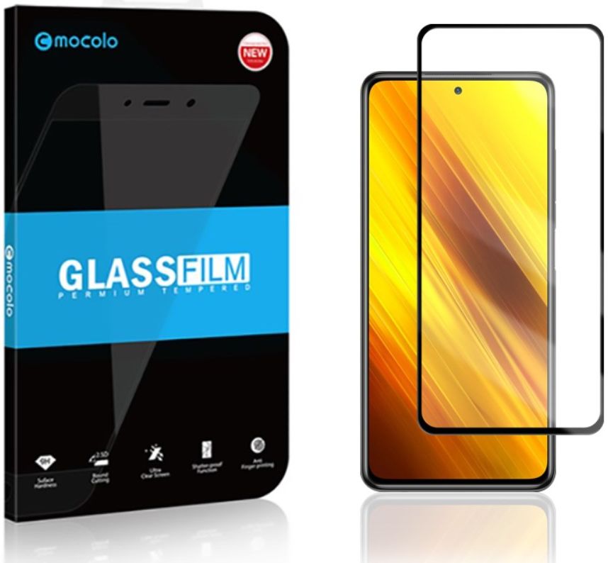MOCOLO Xiaomi Poco X3 / X3 Pro Screen Protector Volledig Dekkend afbeelding 6