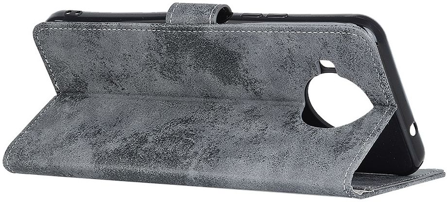 Nokia 8.3 Hoesje Portemonnee Book Case Kunstleer Grijs afbeelding 7
