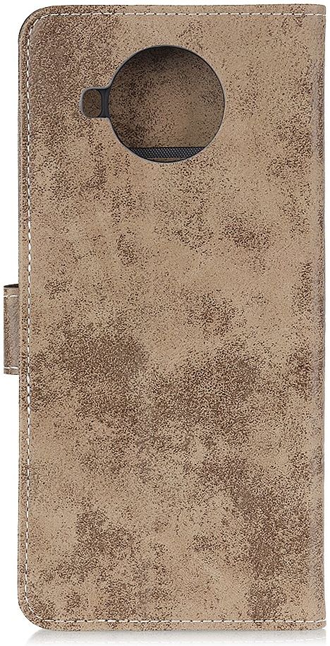 Nokia 8.3 Hoesje Portemonnee Book Case Kunstleer Licht Bruin afbeelding 3