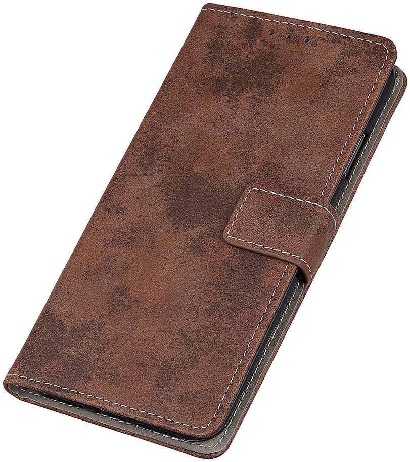 Nokia 8.3 Hoesje Portemonnee Book Case Kunstleer Donkerbruin afbeelding 6