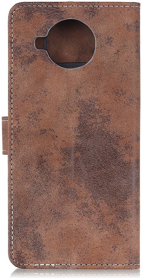 Nokia 8.3 Hoesje Portemonnee Book Case Kunstleer Donkerbruin afbeelding 3