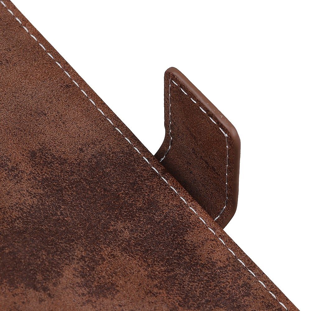 Nokia 8.3 Hoesje Portemonnee Book Case Kunstleer Donkerbruin afbeelding 11