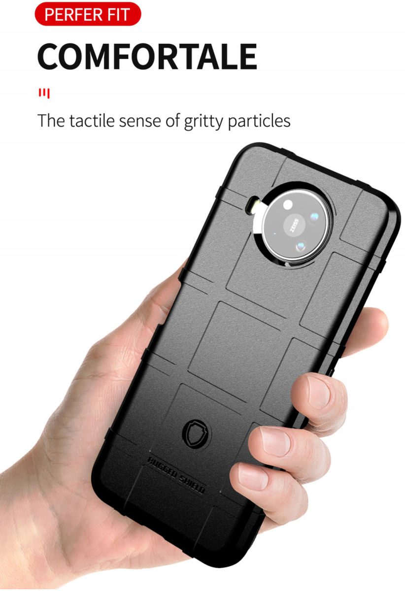 Nokia 8.3 Hoesje Shock Proof Rugged Shield Back Cover Zwart afbeelding 7