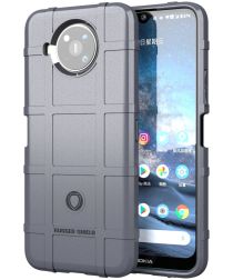 Nokia 8.3 Hoesje Shock Proof Rugged Shield Back Cover Grijs