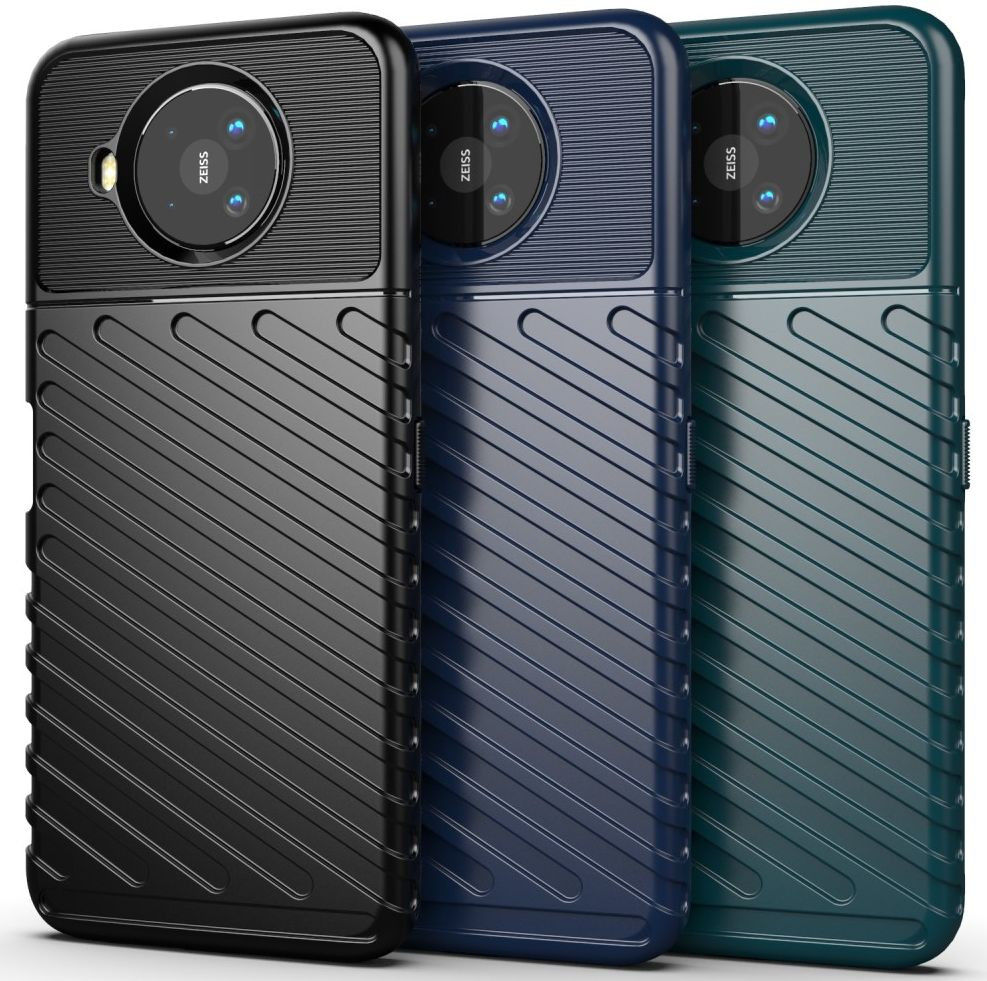 Nokia 8.3 Twill Thunder Texture Back Cover Groen afbeelding 2