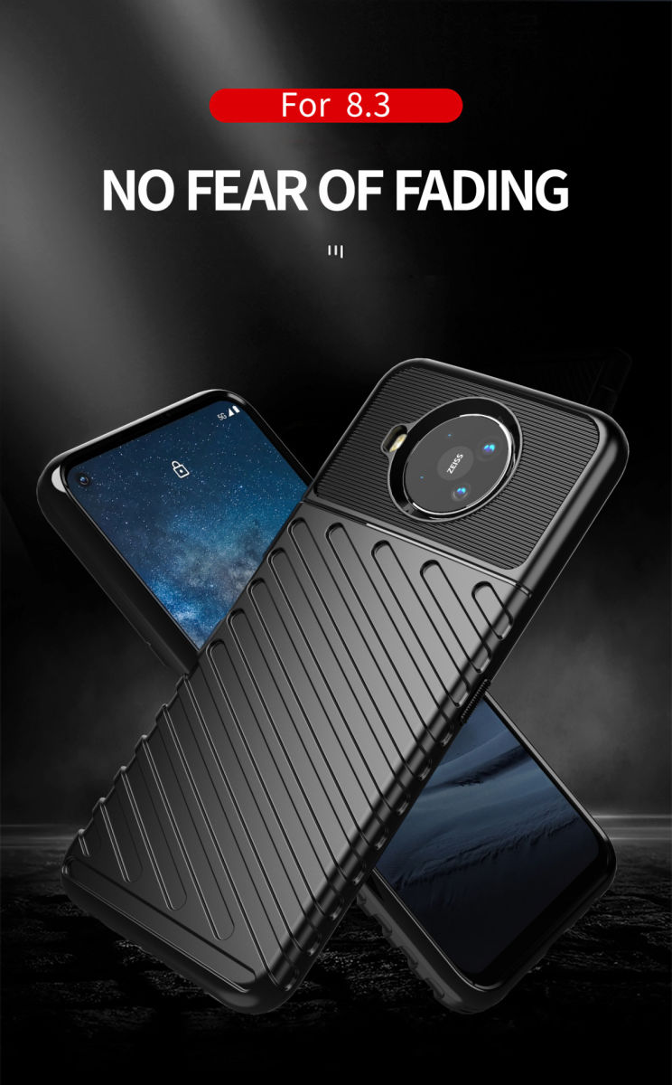 Nokia 8.3 Twill Thunder Texture Back Cover Groen afbeelding 3