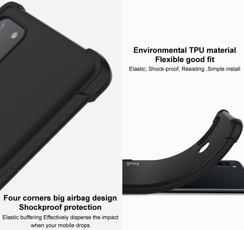 IMAK Nokia 8.3 Hoesje TPU met Screenprotector Matte Zwart afbeelding 7