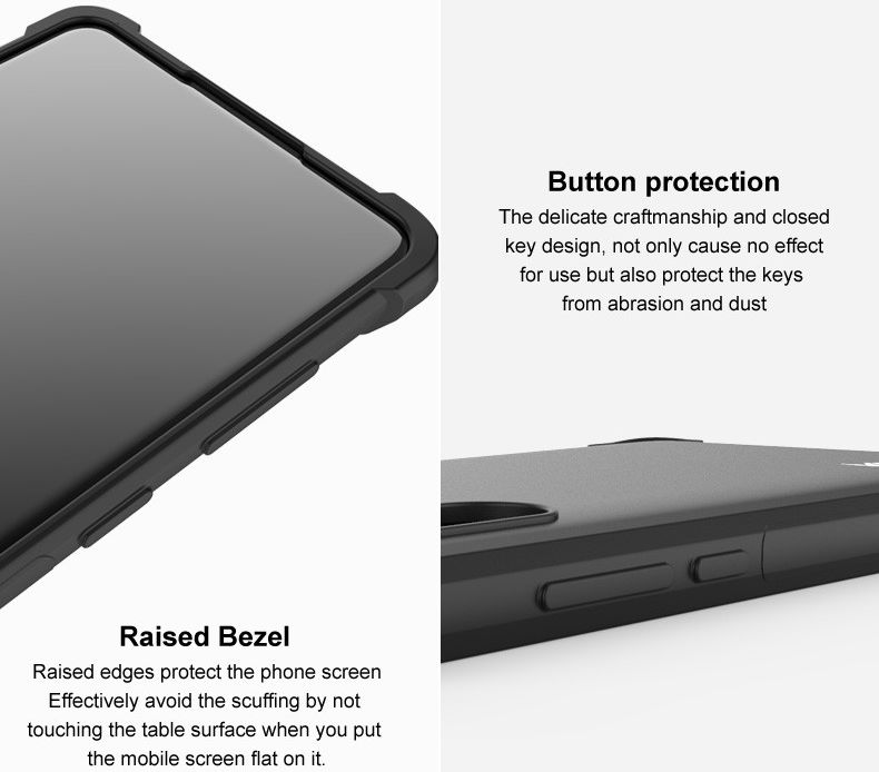 IMAK Nokia 8.3 Hoesje TPU met Screenprotector Matte Zwart afbeelding 8