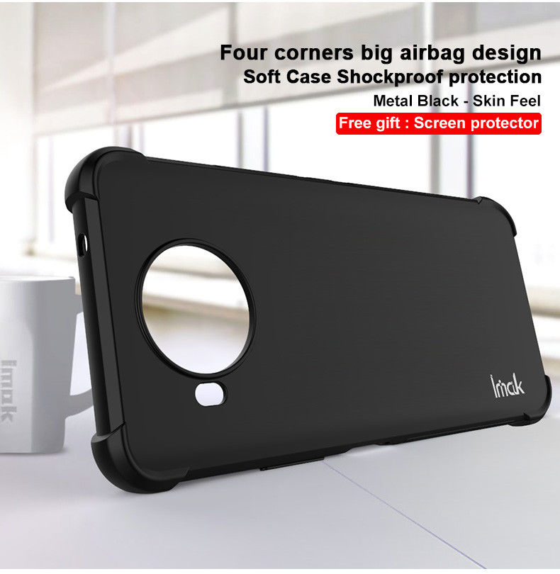 IMAK Nokia 8.3 Hoesje TPU met Screenprotector Matte Zwart afbeelding 10