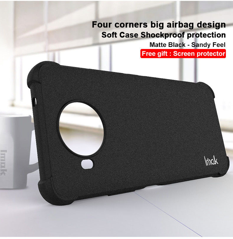IMAK Nokia 8.3 Hoesje TPU met Screenprotector Matte Zwart afbeelding 11