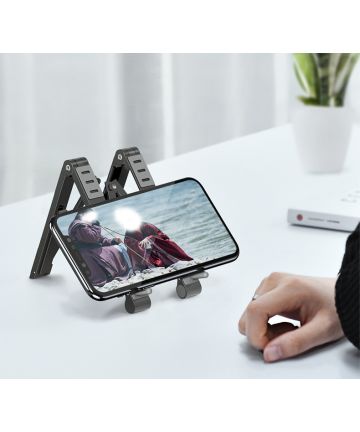 Universele Verstelbare Houder voor Smartphone / Laptop / Tablet Grijs Houders
