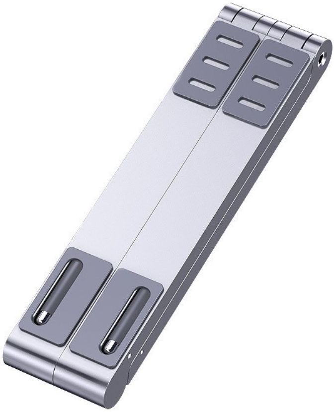 Universele Verstelbare Houder voor Smartphone / Laptop / Tablet Zilver afbeelding 2