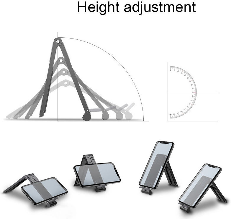 Universele Verstelbare Houder voor Smartphone / Laptop / Tablet Zilver afbeelding 12