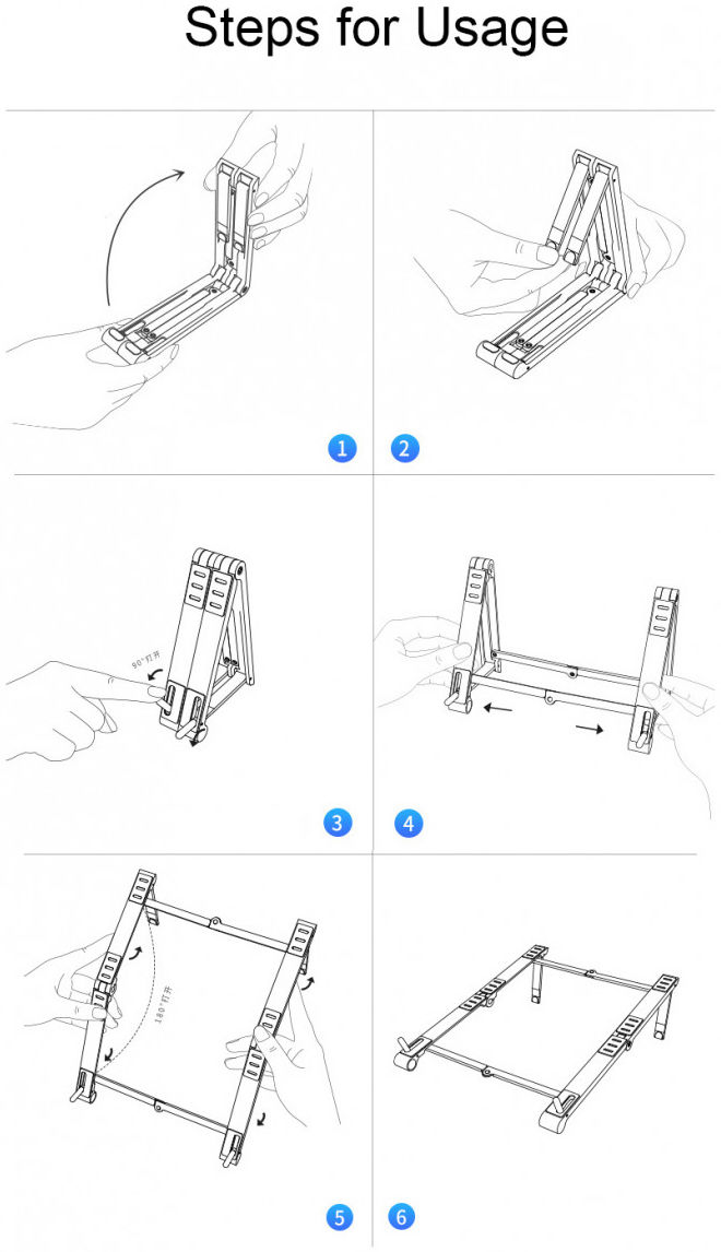 Universele Verstelbare Houder voor Smartphone / Laptop / Tablet Zilver afbeelding 14
