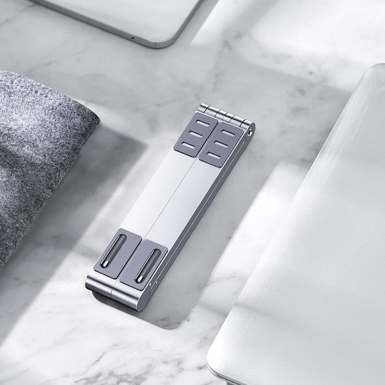 Universele Verstelbare Houder voor Smartphone / Laptop / Tablet Zilver afbeelding 18