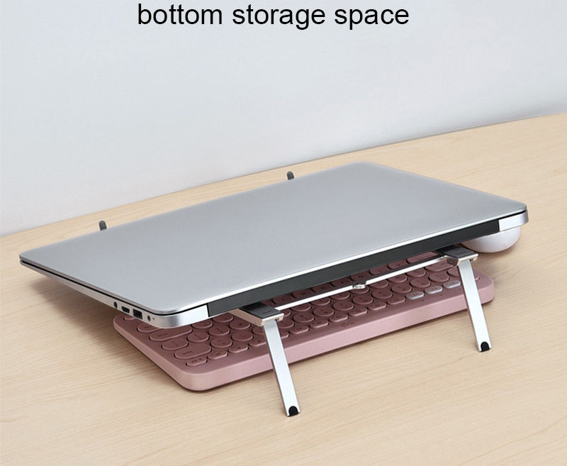 Universele Verstelbare Houder voor Smartphone / Laptop / Tablet Zilver afbeelding 19
