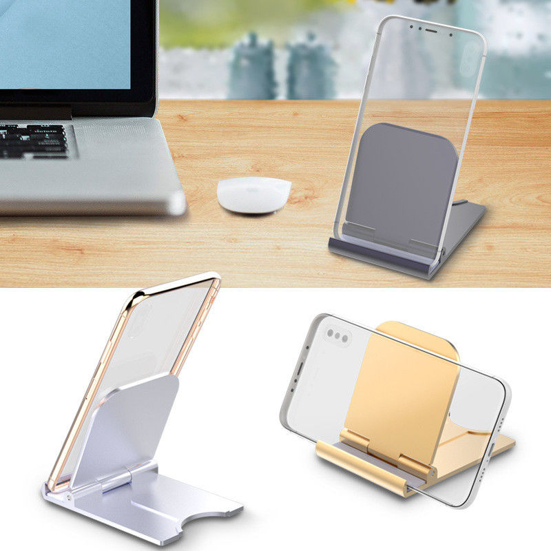 Universele Verstelbare Houder voor Smartphone en Tablet Zilver afbeelding 4