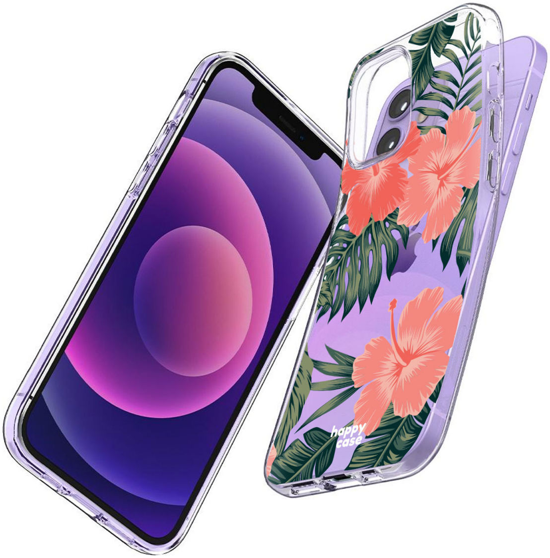 HappyCase iPhone 12 / 12 Pro Hoesje Flexibel TPU Tropic Vibe Print afbeelding 5