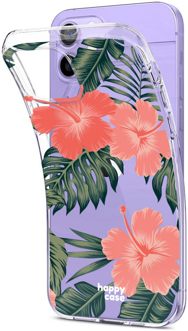 HappyCase iPhone 12 / 12 Pro Hoesje Flexibel TPU Tropic Vibe Print afbeelding 6