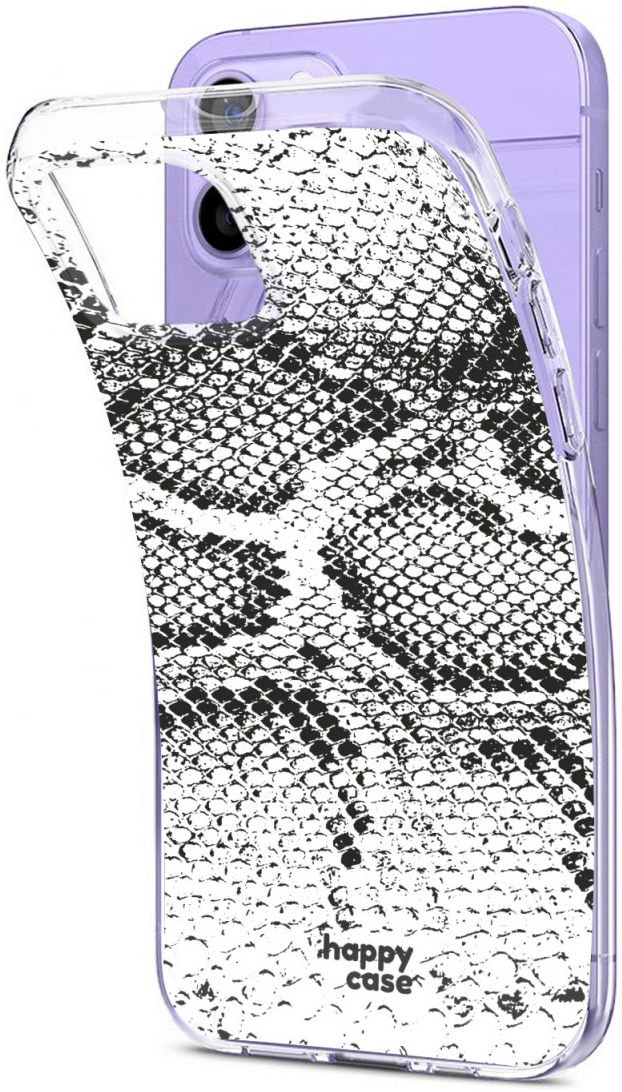 HappyCase iPhone 12 / 12 Pro Hoesje Flexibel TPU Slangen Print afbeelding 5