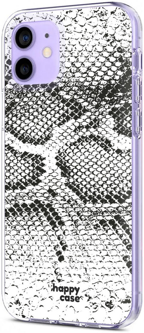 HappyCase iPhone 12 / 12 Pro Hoesje Flexibel TPU Slangen Print afbeelding 6