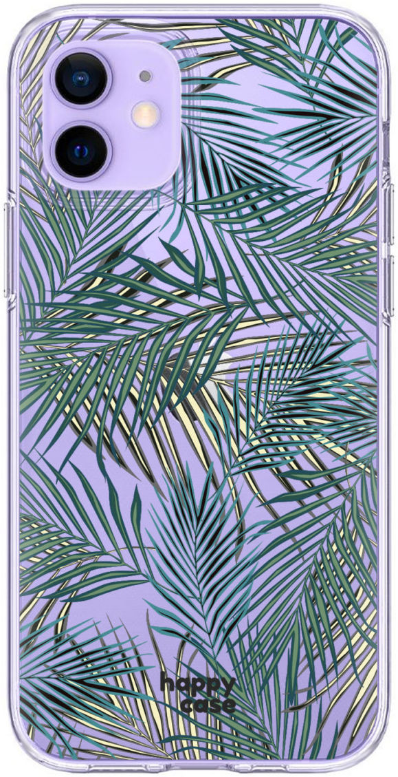 HappyCase iPhone 12 / 12 Pro Hoesje Flexibel TPU Jungle Print afbeelding 1