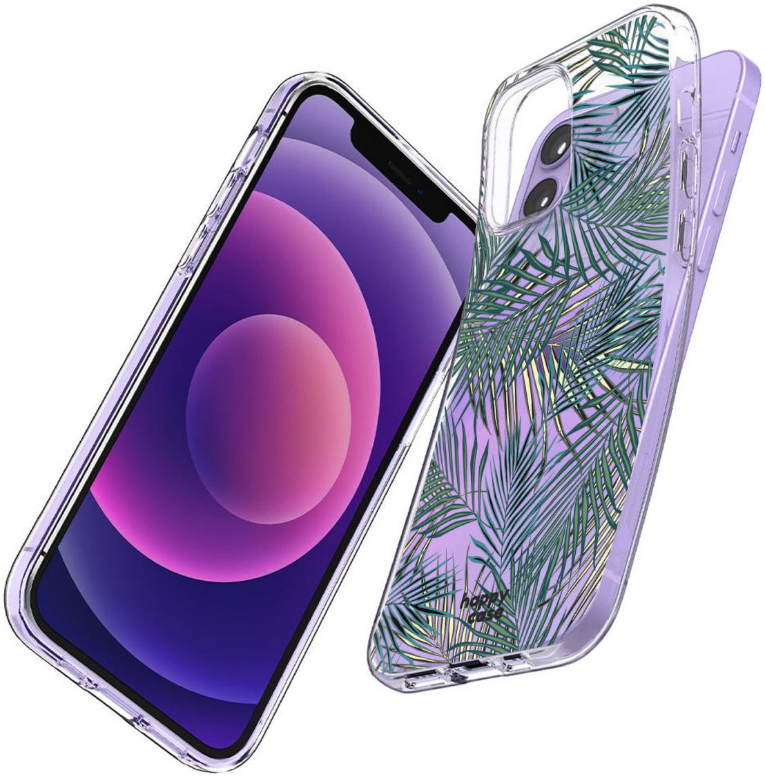 HappyCase iPhone 12 / 12 Pro Hoesje Flexibel TPU Jungle Print afbeelding 4