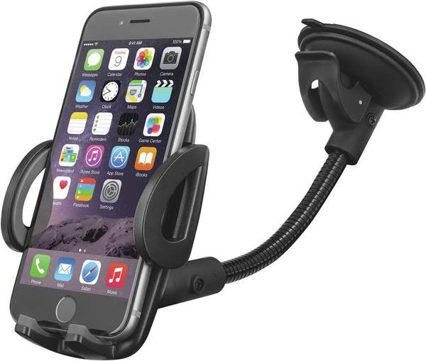 Trust Verstelbare Auto Dashboard Telefoon Houder Met Zuignap Zwart afbeelding 5