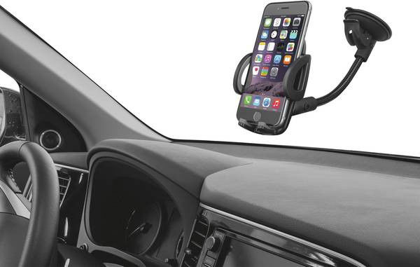Trust Verstelbare Auto Dashboard Telefoon Houder Met Zuignap Zwart afbeelding 7