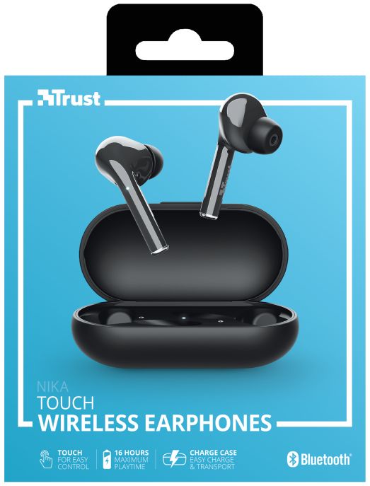 Trust Nika Touch Bluetooth In-Ear Volledig Draadloze Oordopjes Zwart afbeelding 15