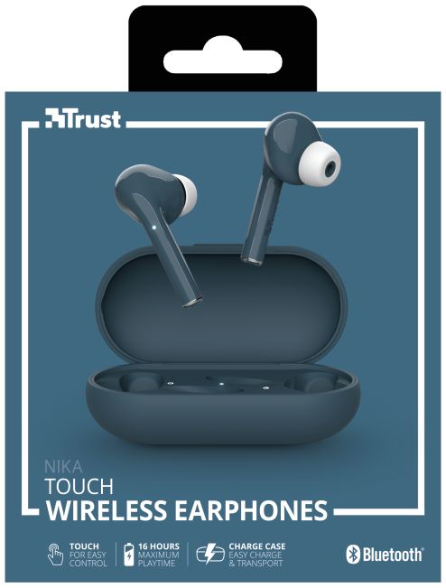 Trust Nika Touch Bluetooth In-Ear Volledig Draadloze Oordopjes Blauw afbeelding 15