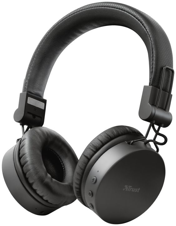 Trust Tones Bedraad/Bluetooth Draadloze On-Ear Koptelefoon Zwart afbeelding 1