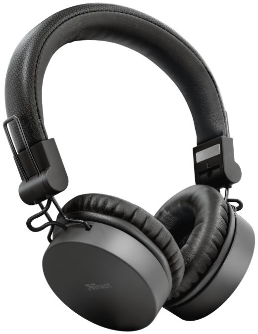 Trust Tones Bedraad/Bluetooth Draadloze On-Ear Koptelefoon Zwart afbeelding 5