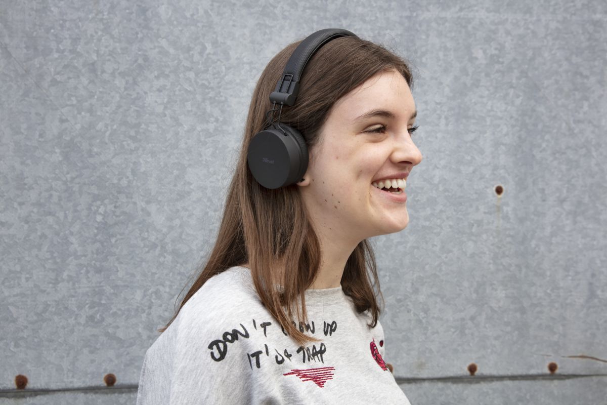 Trust Tones Bedraad/Bluetooth Draadloze On-Ear Koptelefoon Zwart afbeelding 15