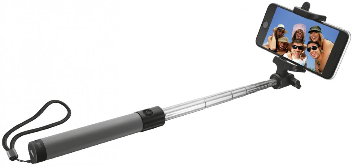 Trust Opvouwbare Universele Bluetooth Selfie Stick Zwart afbeelding 1