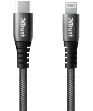 Keyla Extra Sterke USB-C Naar Lightning Kabel 1 Meter Zwart Kabels
