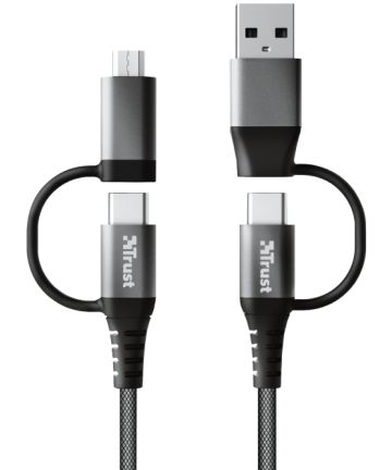 Trust Keyla 4-in-1 USB Data en Oplaad Kabel 1 Meter Kabels