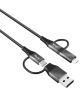 Trust Keyla 4-in-1 USB Data en Oplaad Kabel 1 Meter