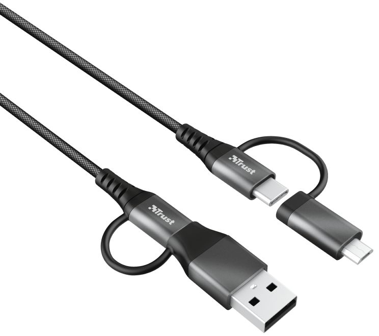 Trust Keyla 4-in-1 USB Data en Oplaad Kabel 1 Meter afbeelding 6