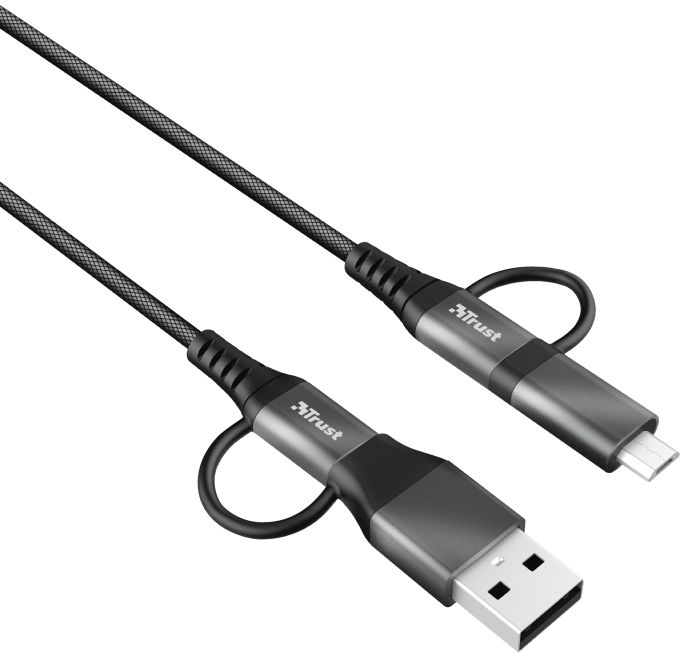 Trust Keyla 4-in-1 USB Data en Oplaad Kabel 1 Meter afbeelding 7