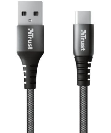 Trust Keyla Extra Sterke USB Naar USB-C Kabel 1 Meter Zwart Kabels