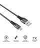 Trust Keyla Extra Sterke USB Naar USB-C Kabel 1 Meter Zwart